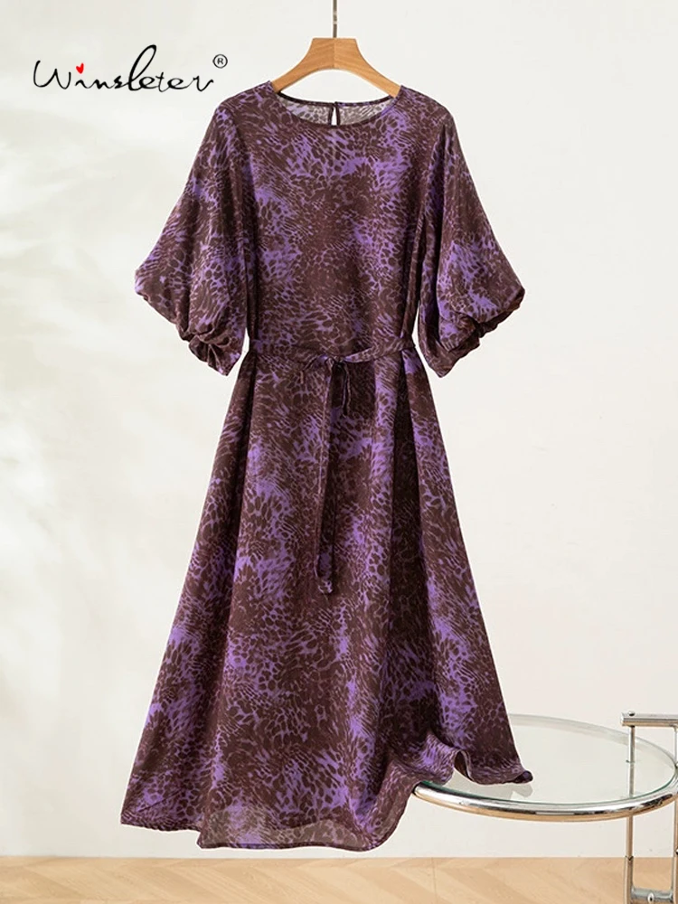 Winsleter-Women 100%Real Silk Elegant Dress, Lantern Sleeve O Neck Leopard Print, Sexy Retro Party Dresses, 2025 Summer D54368CC
Winsleter-Women 100%Real Silk Elegant Dress, Lantern Sleeve O Neck Leopard Print, Sexy Retro Party Dresses, 2025 Summer D54368CC