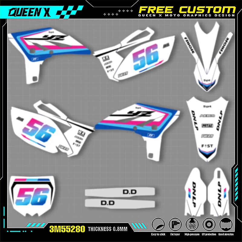 QUEEN X MOTO Motorcycle Graphics Decals For YAMAHA YZF250 2010 2011 2012 2013 Motorcycle Decal Stickers 009
QUEEN X MOTO Motorcycle Graphics Decals For YAMAHA YZF250 2010 2011 2012 2013 Motorcycle Decal Stickers 009