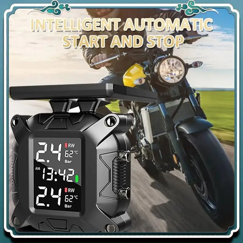Premium Motorcycle TPMS Solar Power Tire Pressure Monitor Real Time Tire Pressure Monitoring System Temperature Sensor Durable
Premium Motorcycle TPMS Solar Power Tire Pressure Monitor Real Time Tire Pressure Monitoring System Temperature Sensor Durable