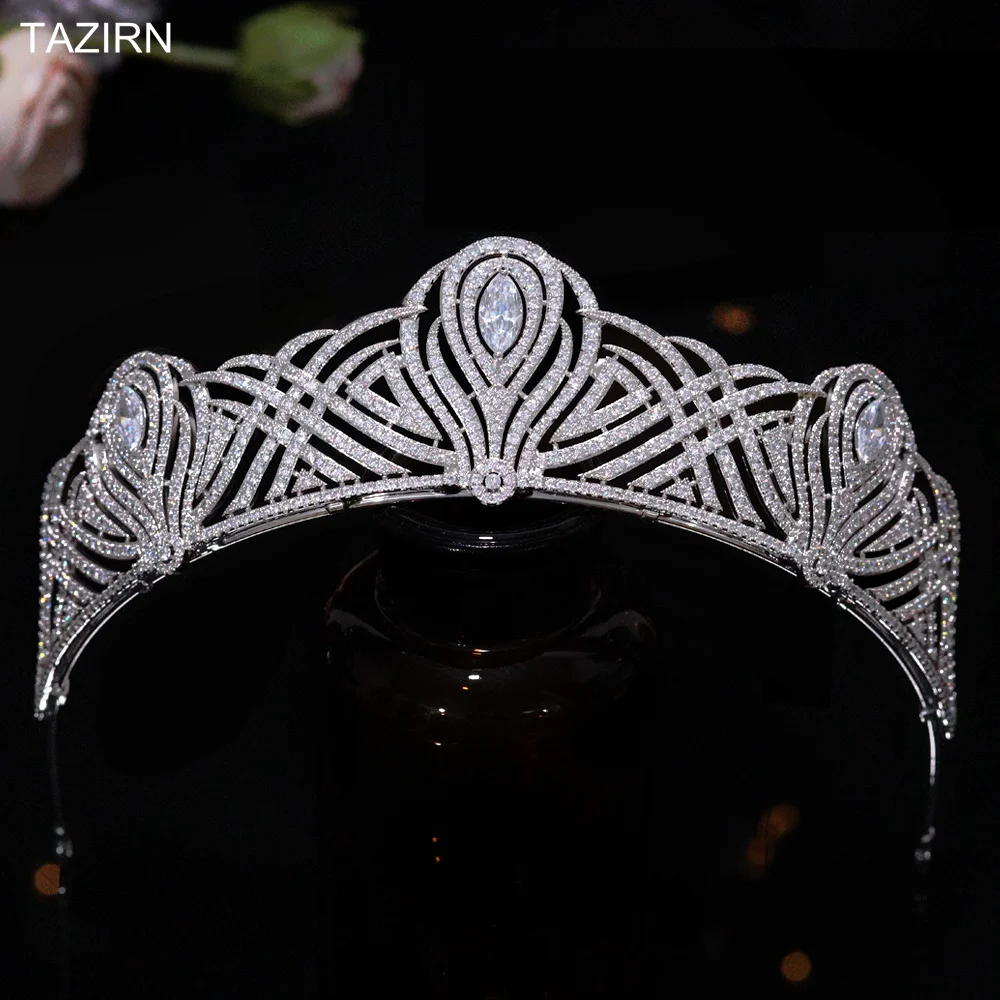 Western 5A Cubic Zirconia Wedding Bridal Crowns Princess Full CZ Tiaras for Women Sweet 16 Birthday Party Water-drop Headpiece
Western 5A Cubic Zirconia Wedding Bridal Crowns Princess Full CZ Tiaras for Women Sweet 16 Birthday Party Water-drop Headpiece