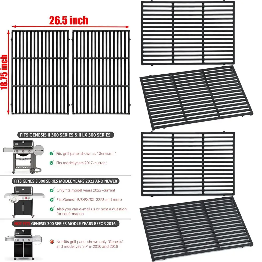 Сменная решетка для гриля Genesis II 300 Series и моделей E-310, E-315, E-325, E-330, E-335, S-310, S-335, S-345, SE-335, SE-310
Сменная решетка для гриля Genesis II 300 Series и моделей E-310, E-315, E-325, E-330, E-335, S-310, S-335, S-345, SE-335, SE-310