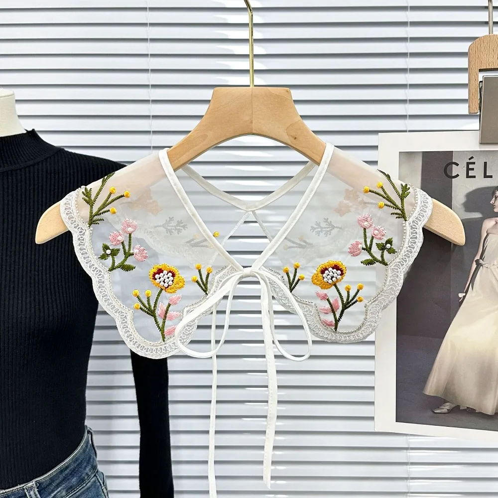 Organza Embroidery Women's Lace Collar Clothing Accessories Bow Shawl Detachable Shirt Flower Sweet Tied
Organza Embroidery Women's Lace Collar Clothing Accessories Bow Shawl Detachable Shirt Flower Sweet Tied