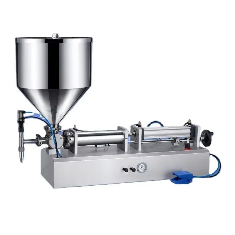 Semi-Automatic Pneumatic Liquid & Paste Filling Machine with Horizontal Tank for Cosmetics & Pastes
Semi-Automatic Pneumatic Liquid & Paste Filling Machine with Horizontal Tank for Cosmetics & Pastes