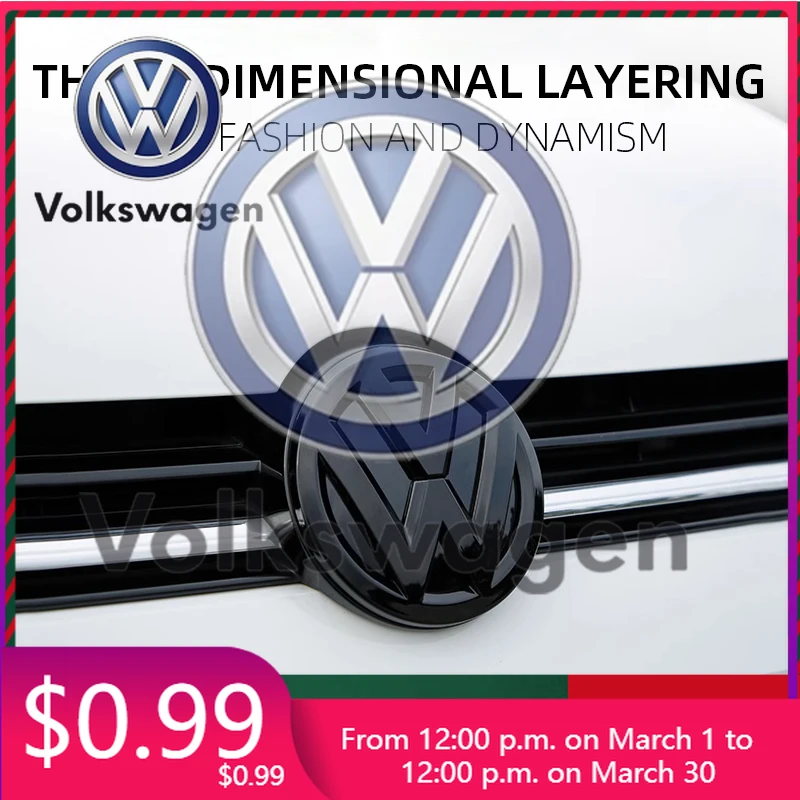 Car Sticker 2pcs Glossy Black Matt Black front grille emblem and a rear trunk emblem For Volkswagen VW Golf 5 MK5 GTI 129mm
Car Sticker 2pcs Glossy Black Matt Black front grille emblem and a rear trunk emblem For Volkswagen VW Golf 5 MK5 GTI 129mm