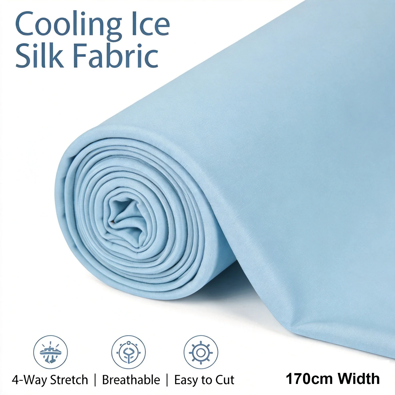 5m/3m/2m Premium Ice Silk Cooling Fabric 4 Way Stretch Ultra Soft Breathable Anti-Wrinkle Summer Fabric For Sun Protection
5m/3m/2m Premium Ice Silk Cooling Fabric 4 Way Stretch Ultra Soft Breathable Anti-Wrinkle Summer Fabric For Sun Protection
