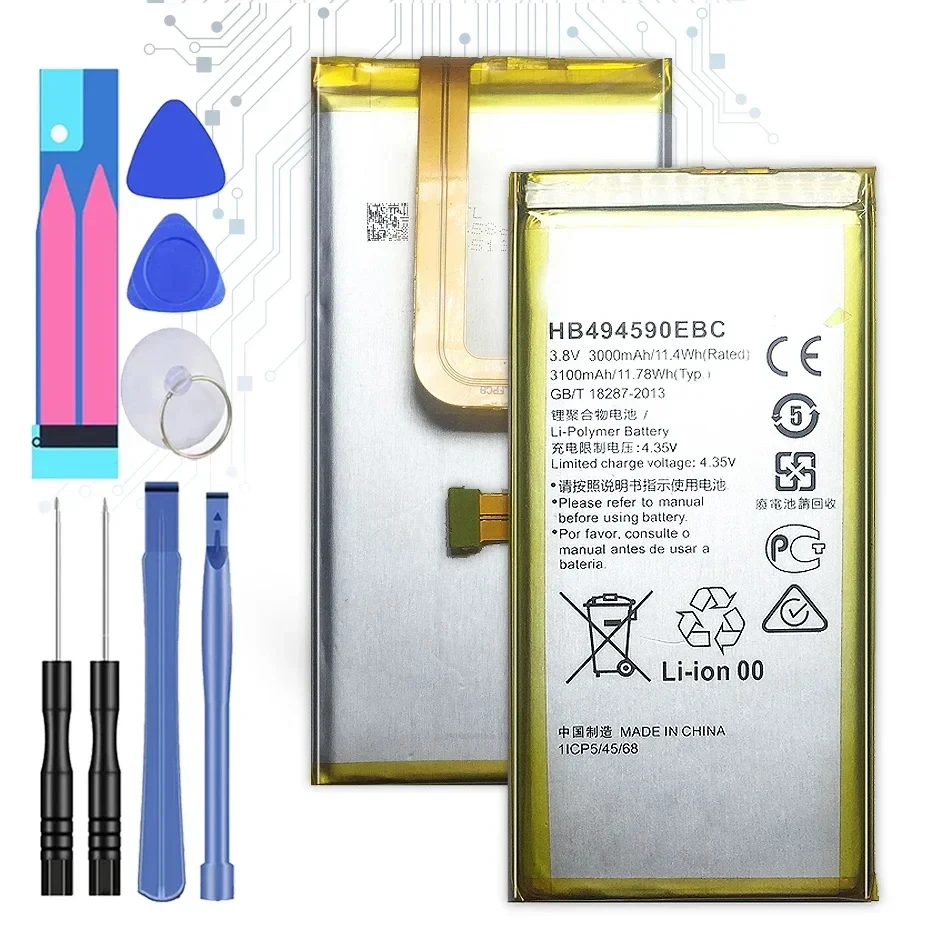 HB494590EBC 3000 мАч аккумулятор для Huawei Honor 7 для великолепной фотомагнитной батареи + Инструменты
HB494590EBC 3000 мАч аккумулятор для Huawei Honor 7 для великолепной фотомагнитной батареи + Инструменты