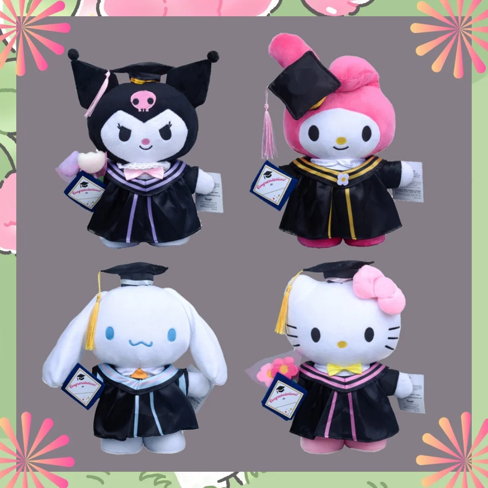 25CM Anime Plush Cinnamoroll My Melody Kuromi Hello Kitty Graduation Plushie Doll Kawaii Soft Stuffed Cute Girl Gifts
25CM Anime Plush Cinnamoroll My Melody Kuromi Hello Kitty Graduation Plushie Doll Kawaii Soft Stuffed Cute Girl Gifts