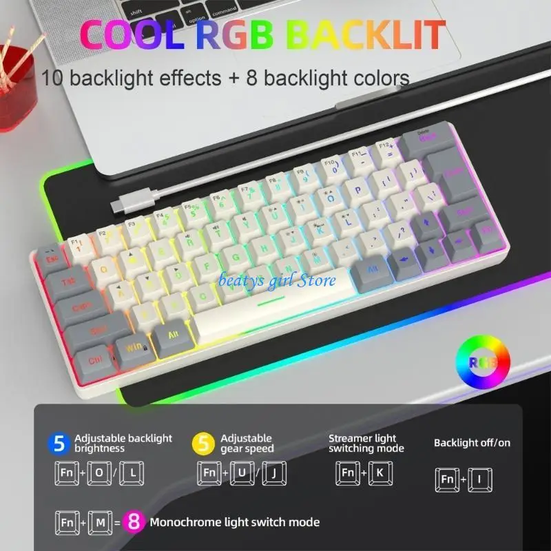 C7AB LED Mechanical Keyboard Hot Swappable Gaming Keyboard Corded Keyboard 63
C7AB LED Mechanical Keyboard Hot Swappable Gaming Keyboard Corded Keyboard 63