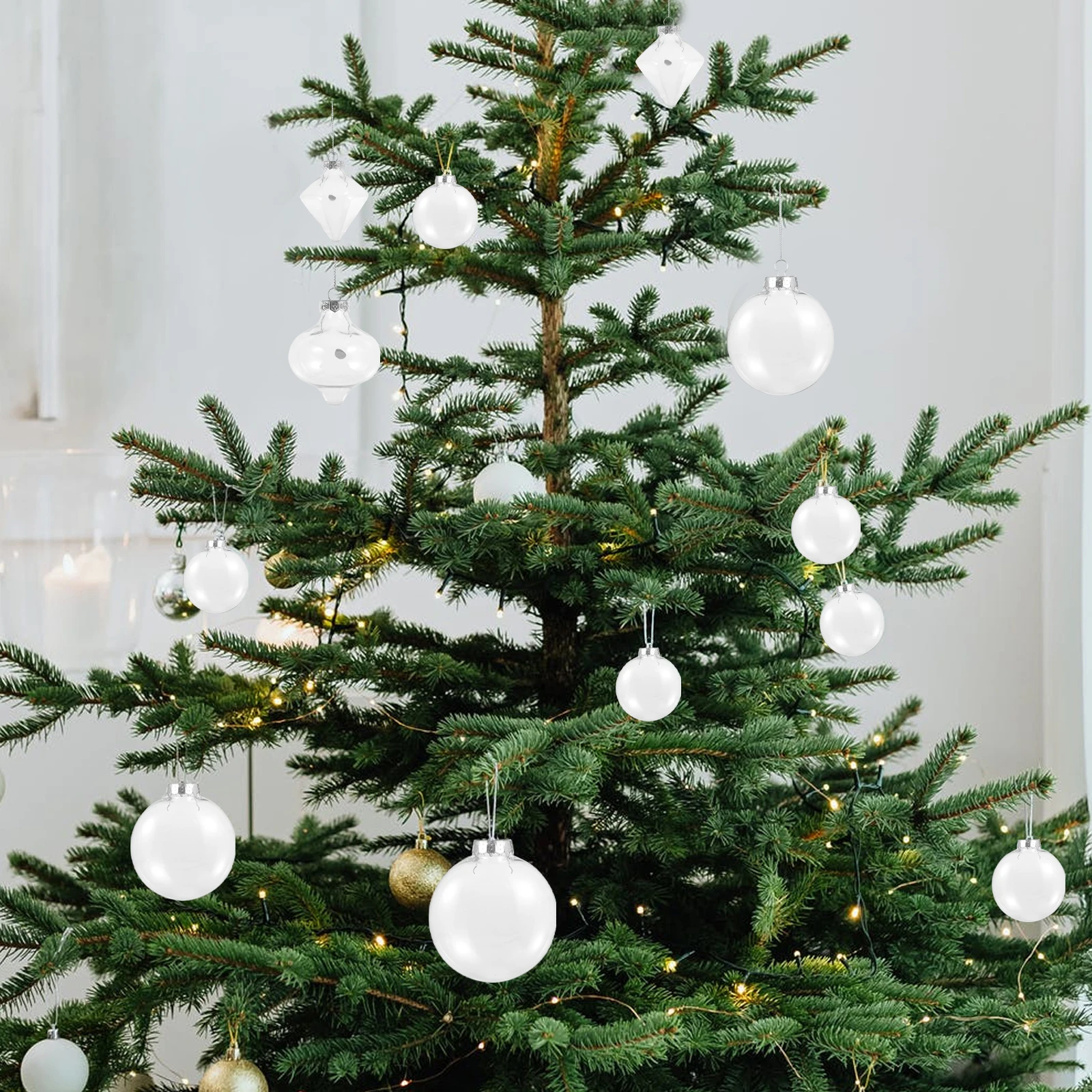 16 Pcs Christmas Hollow Ball Hanging Decorations Stuffed Tree Pet Plastic DIY Home Garden Party nament Festive Yard Pendulum
16 Pcs Christmas Hollow Ball Hanging Decorations Stuffed Tree Pet Plastic DIY Home Garden Party nament Festive Yard Pendulum