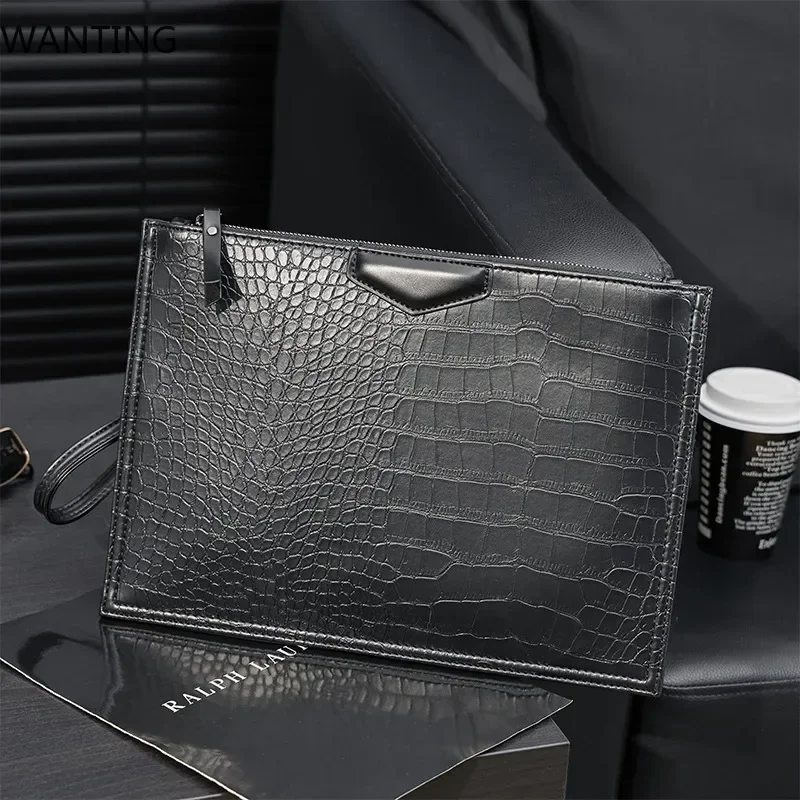 Alligator Pattern Clutch Men Large-capacity Handbag Multifunction Crossbody Shoulder Bag Men Clutches Envelope Document Bag
Alligator Pattern Clutch Men Large-capacity Handbag Multifunction Crossbody Shoulder Bag Men Clutches Envelope Document Bag