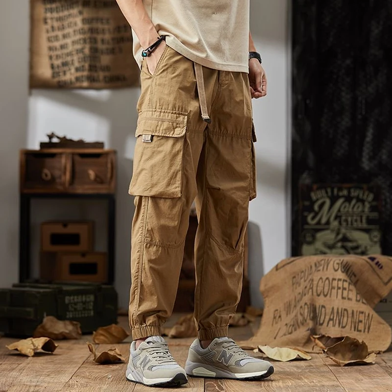 Men's thin casual pants loose retro military style outdoor wearable breathable multi-pocket cargo pants
Men's thin casual pants loose retro military style outdoor wearable breathable multi-pocket cargo pants