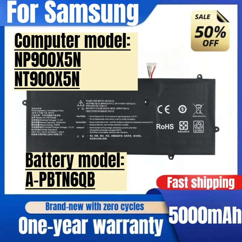 For Samsung NP900X5N NT900X5N AA-PBTN6QB Laptop Battery High Capacity Battery High Quality Replacement Batteries
For Samsung NP900X5N NT900X5N AA-PBTN6QB Laptop Battery High Capacity Battery High Quality Replacement Batteries