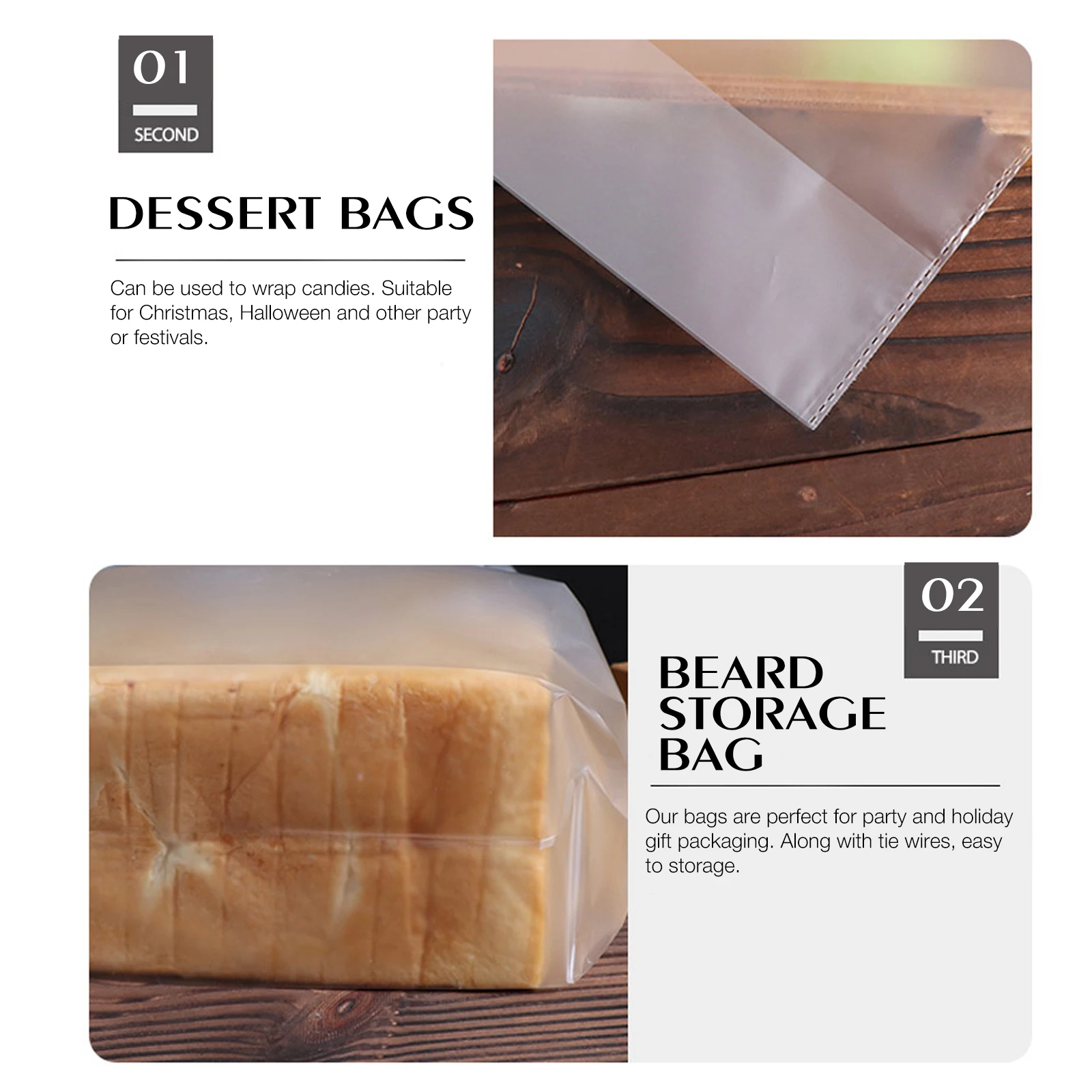 100Pcs Bread 26x34x10 Premium C y Cookie Packing Sturdy Storage Toast Bag Plastic Bakery Bag Holiday Gift Wrapping Parties
100Pcs Bread 26x34x10 Premium C y Cookie Packing Sturdy Storage Toast Bag Plastic Bakery Bag Holiday Gift Wrapping Parties