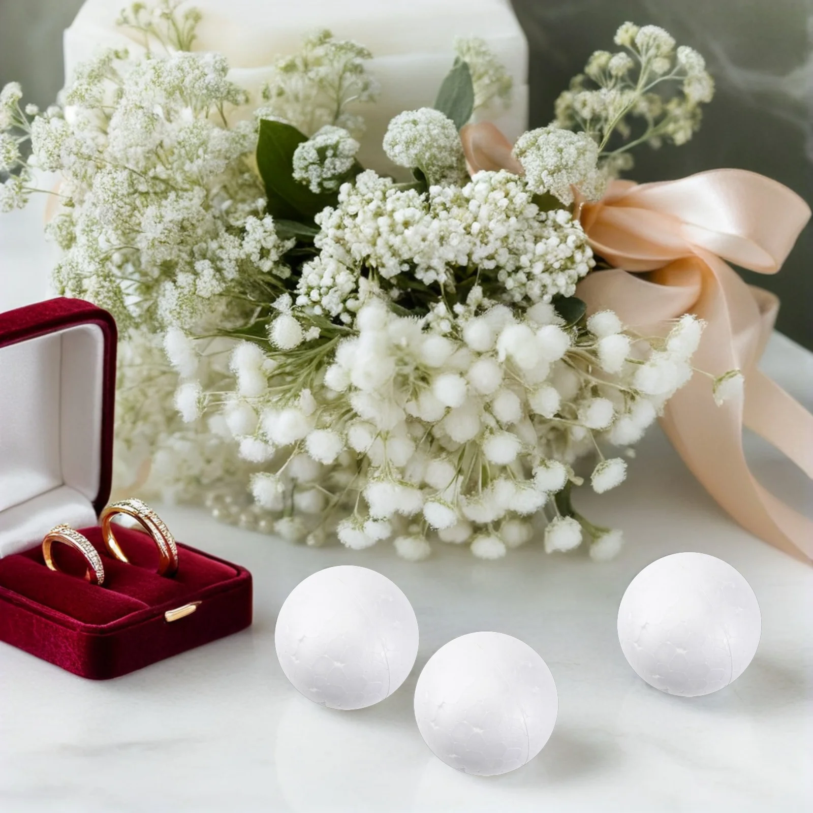 120pcs Solid Foam Balls White Craft Supplies Polystyrene Spheres DIY Decoration Art Project Party Wedding Christmas Decor
120pcs Solid Foam Balls White Craft Supplies Polystyrene Spheres DIY Decoration Art Project Party Wedding Christmas Decor