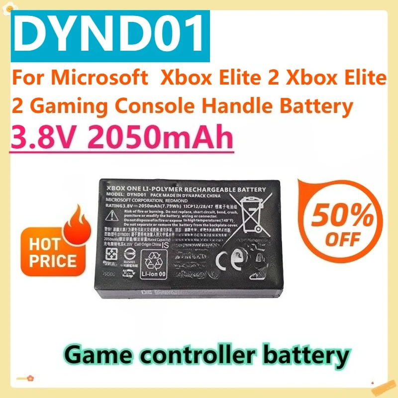 For Microsoft Xbox Elite 2 Xbox Elite 2 Gaming Console Handle Battery 3.8V 2050mAh DYND01
For Microsoft Xbox Elite 2 Xbox Elite 2 Gaming Console Handle Battery 3.8V 2050mAh DYND01