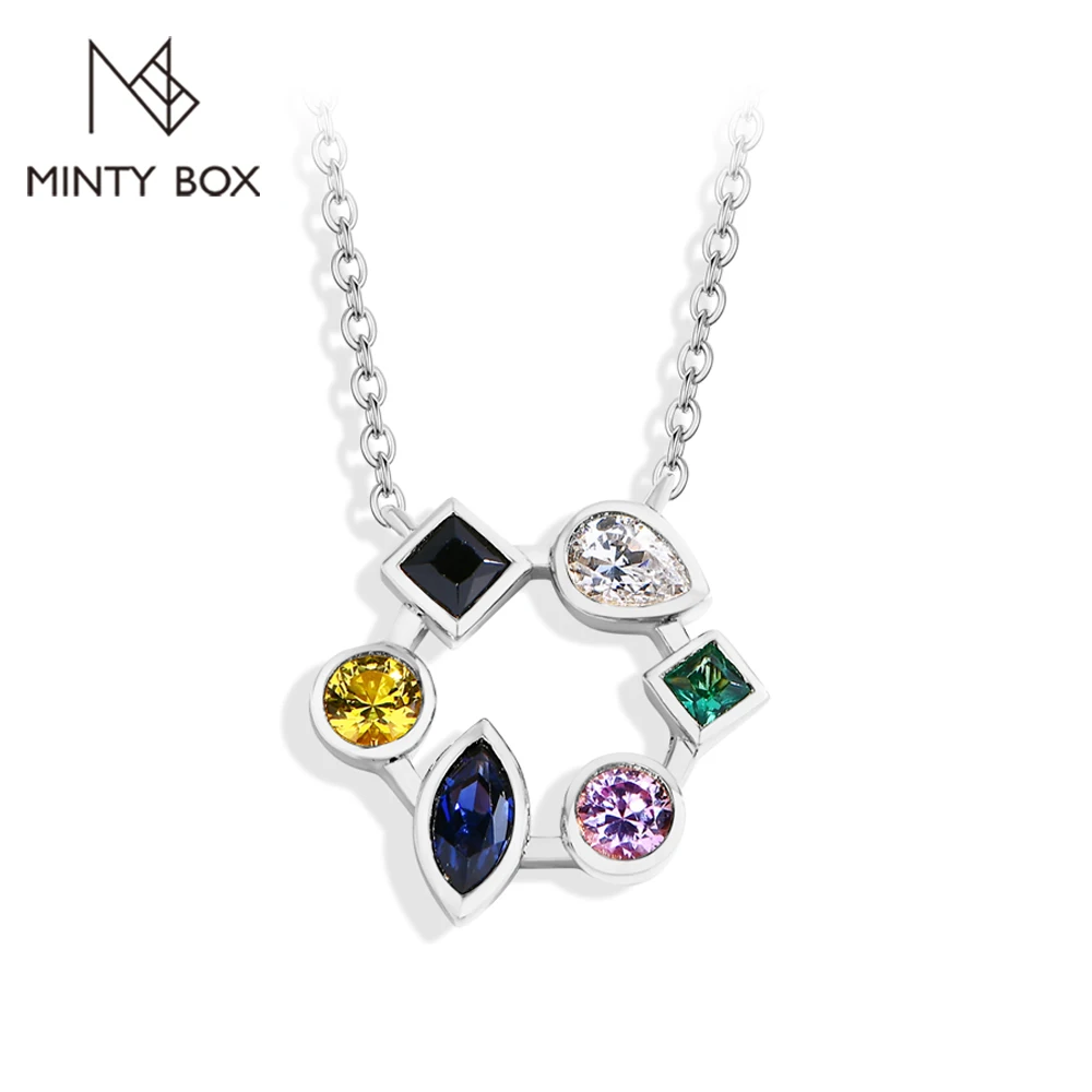 MINTYBOX S925 Sterling Silver Lab-Grown Gemstone Necklaces Created Sapphire for Women 45+5cm Chain Wedding Fine Jewelry Gift
MINTYBOX S925 Sterling Silver Lab-Grown Gemstone Necklaces Created Sapphire for Women 45+5cm Chain Wedding Fine Jewelry Gift