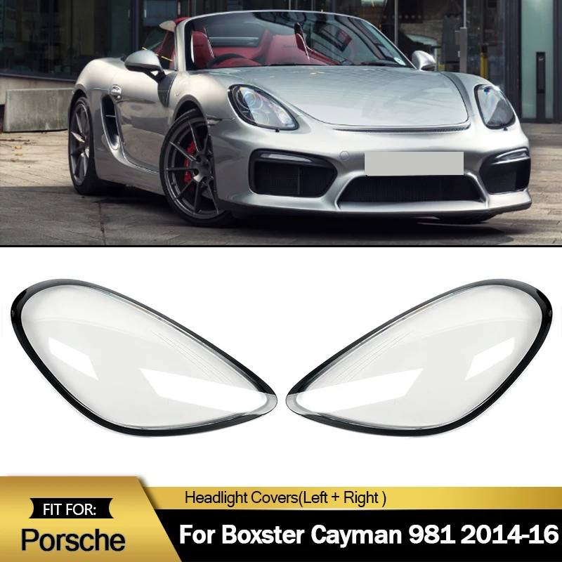 Left+Right Car Headlight Lens Cover Cap For Porsche Boxster Cayman 981 2014-2016
Left+Right Car Headlight Lens Cover Cap For Porsche Boxster Cayman 981 2014-2016