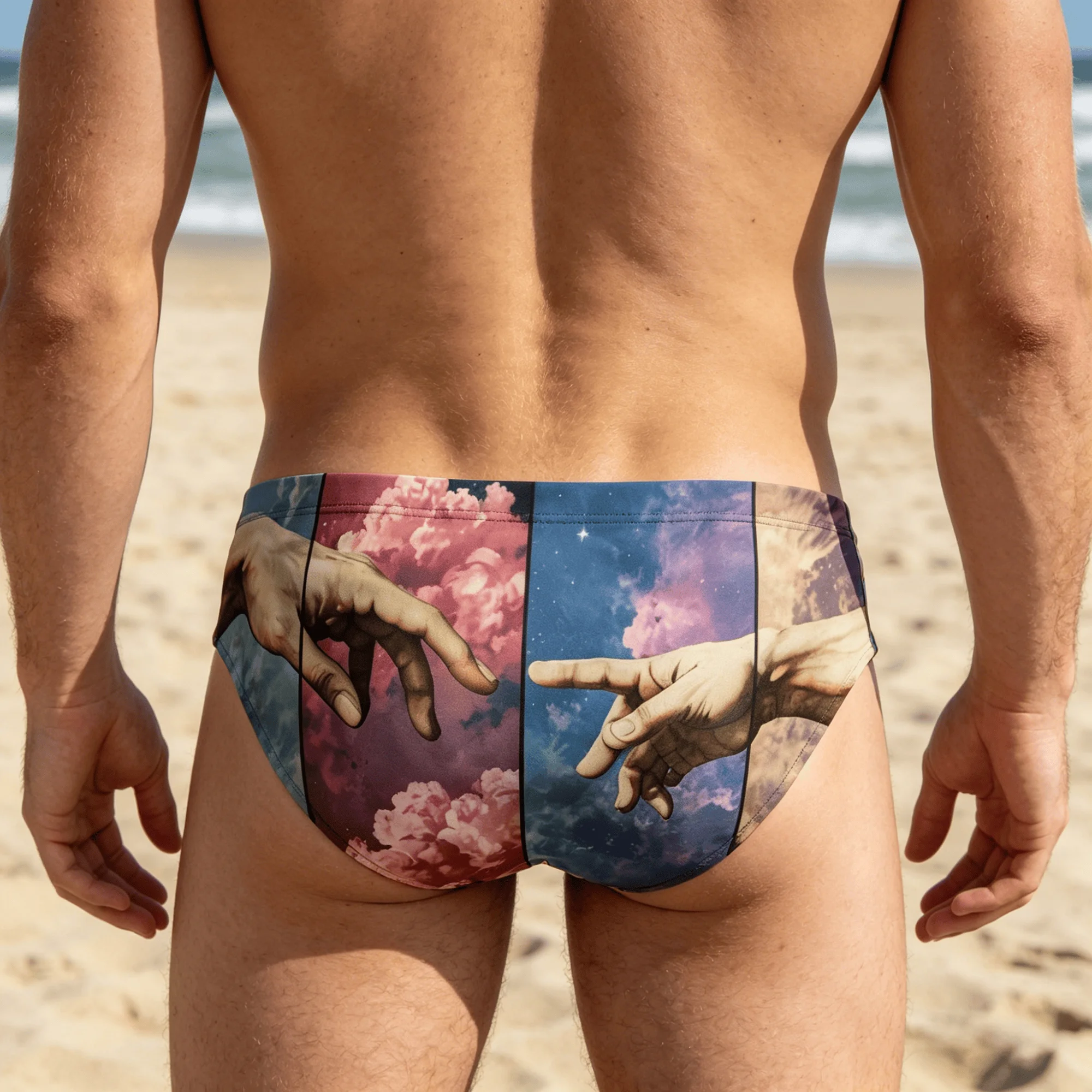 The Creation of Adam Swim Trunks Quick-drying Non-slip Breathable Men's Triangle Trunks Water Sports Surfing Fitness Swimwear
The Creation of Adam Swim Trunks Quick-drying Non-slip Breathable Men's Triangle Trunks Water Sports Surfing Fitness Swimwear