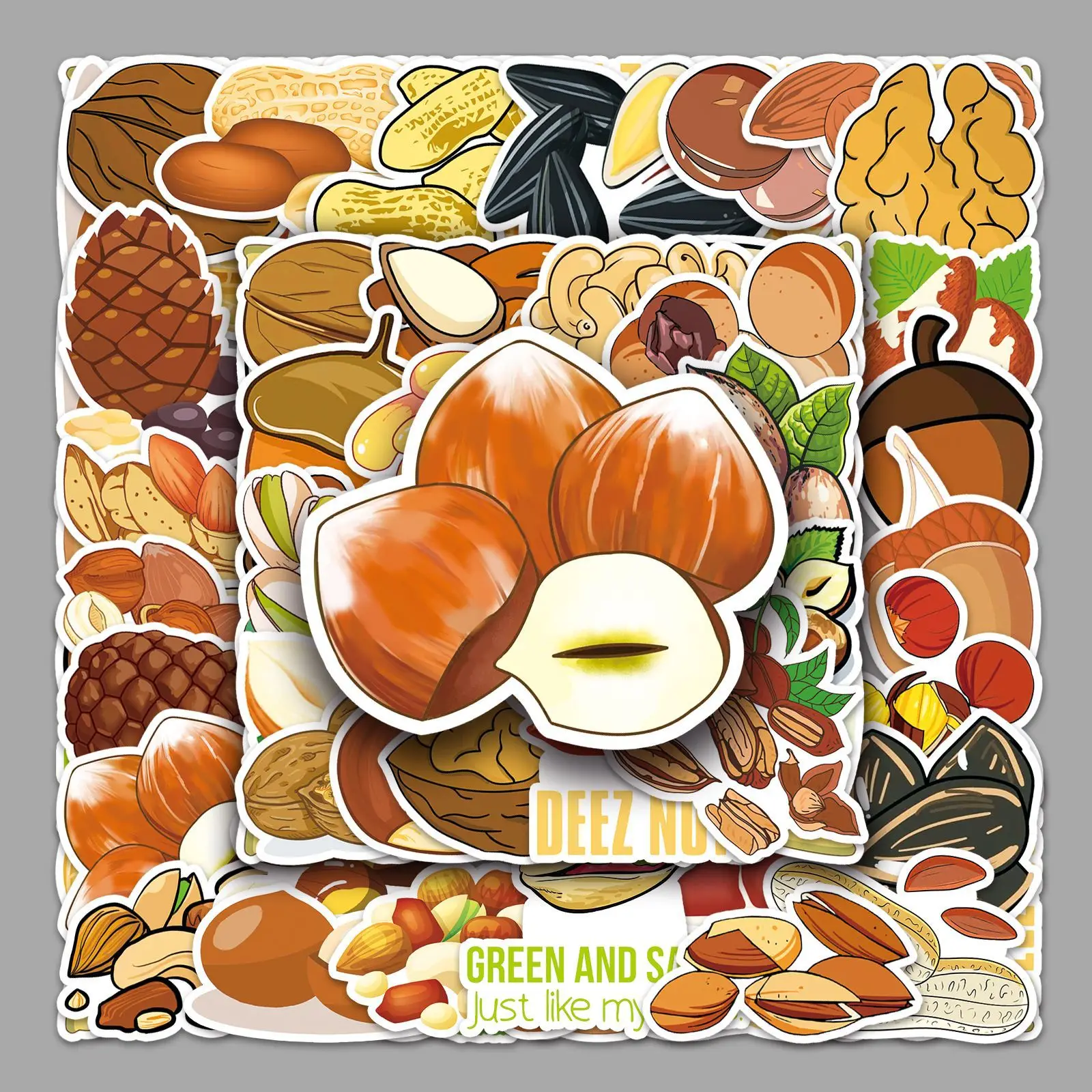 50Pcs Nut Graffiti Stickers Personalized Cartoon Food Creative Decorative Stickers DIY Guitar Skateboard Waterproof Stickers
50Pcs Nut Graffiti Stickers Personalized Cartoon Food Creative Decorative Stickers DIY Guitar Skateboard Waterproof Stickers
