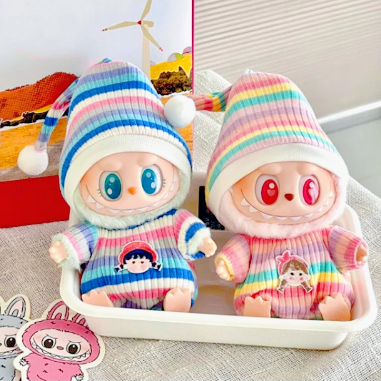 17cm Labubu Dolls Clothes Autumn Onesie and Hat Accessories for Cute Decoration Dolls Accessories
17cm Labubu Dolls Clothes Autumn Onesie and Hat Accessories for Cute Decoration Dolls Accessories