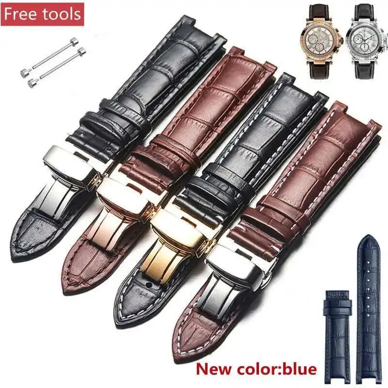 New Brown Black Blue Concaved Mouth Genuine Leather Watchband 20Mm 22Mm Deployment Clasp Calfskin Strap Fit For Watch
New Brown Black Blue Concaved Mouth Genuine Leather Watchband 20Mm 22Mm Deployment Clasp Calfskin Strap Fit For Watch