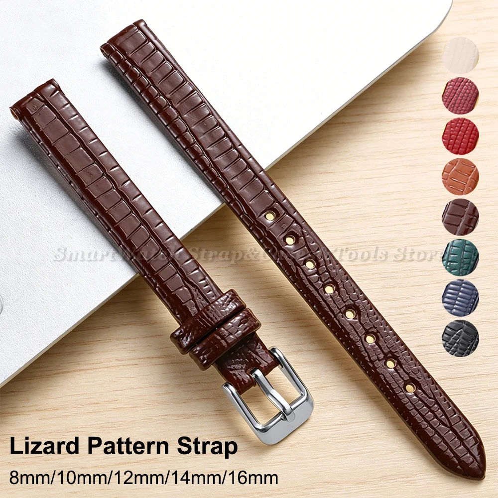 0mm 12mm 14mm 16mm Soft Lizard Texture Leather Watchband Pin Buckle Watch Strap for Women Men Black Brown Blue Wristwatch Band
0mm 12mm 14mm 16mm Soft Lizard Texture Leather Watchband Pin Buckle Watch Strap for Women Men Black Brown Blue Wristwatch Band