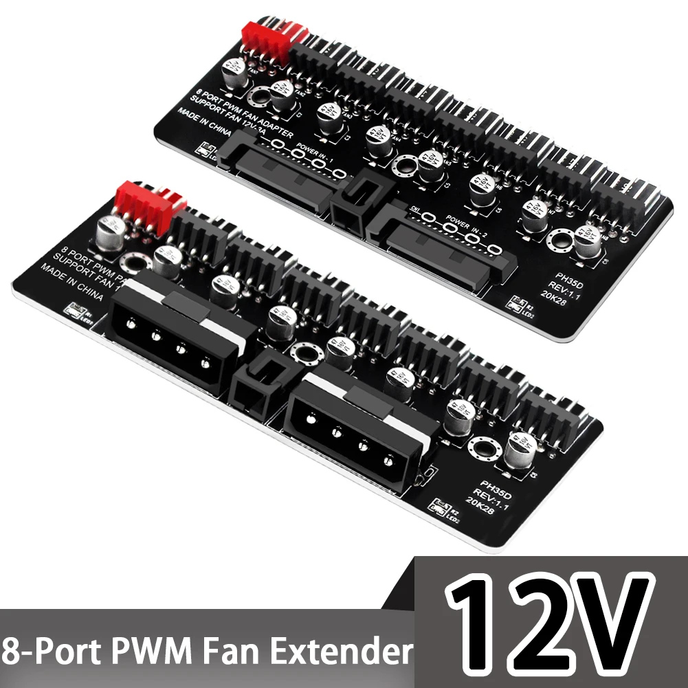 PC 1 To 8 4Pin PWM Cooling Fans HUB SATA Power/Large 4D Port Cooler Splitter Extension Adapter 12V High-power
PC 1 To 8 4Pin PWM Cooling Fans HUB SATA Power/Large 4D Port Cooler Splitter Extension Adapter 12V High-power