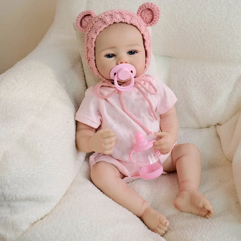 48 см мягкая силиконовая кукла Reborn, ручная роспись, 3D кожа с видимыми венами, реалистичные новорожденные девочки muñecas bebes para niñas 
48 см мягкая силиконовая кукла Reborn, ручная роспись, 3D кожа с видимыми венами, реалистичные новорожденные девочки muñecas bebes para niñas