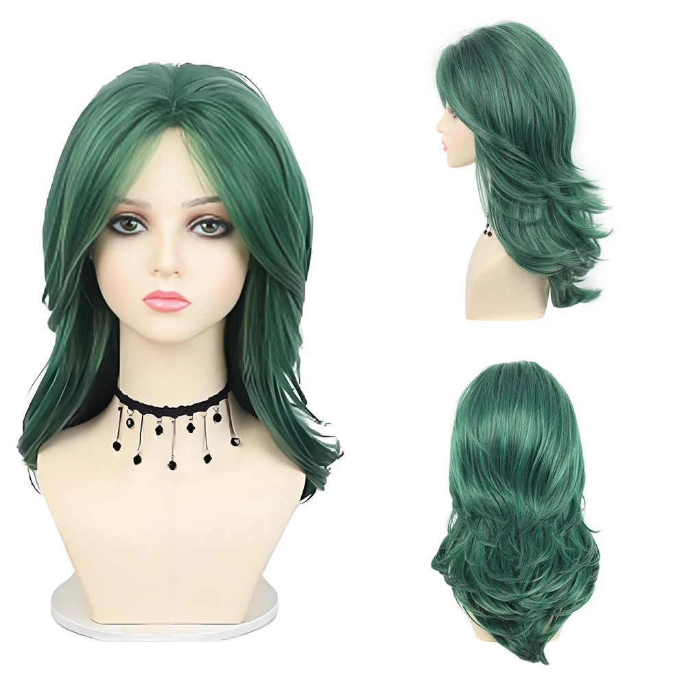 Высококачественный зеленый многослойный волнистый синтетический парик, подходящий для женщин, для Хэллоуина, повседневной носки, косплея, натуральный, термостойкий
Высококачественный зеленый многослойный волнистый синтетический парик, подходящий для женщин, для Хэллоуина, повседневной носки, косплея, натуральный, термостойкий