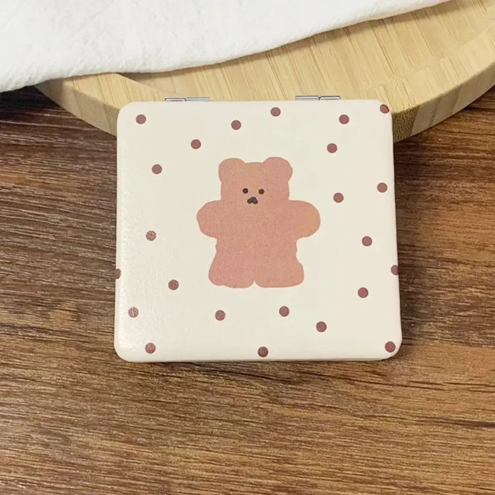 Portable Cartoon Makeup Mirror Double-Sided Little Bear Cosmetics Mirror Square Mini Cosmetics Tools
Portable Cartoon Makeup Mirror Double-Sided Little Bear Cosmetics Mirror Square Mini Cosmetics Tools