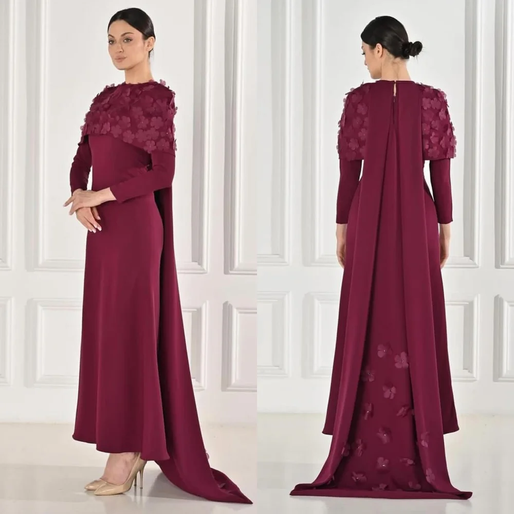 Evening Jersey Applique Engagement Sheath O-Neck Bespoke Occasion Gown Midi es Saudi Arabia
Evening Jersey Applique Engagement Sheath O-Neck Bespoke Occasion Gown Midi es Saudi Arabia