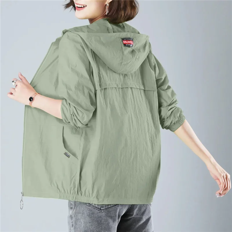 Women Jacket 2023 New Summer Fashion Thin Windbreaker Female Sun Protection Coat Hooded Baseball Uniform Loose Jackets
Women Jacket 2023 New Summer Fashion Thin Windbreaker Female Sun Protection Coat Hooded Baseball Uniform Loose Jackets