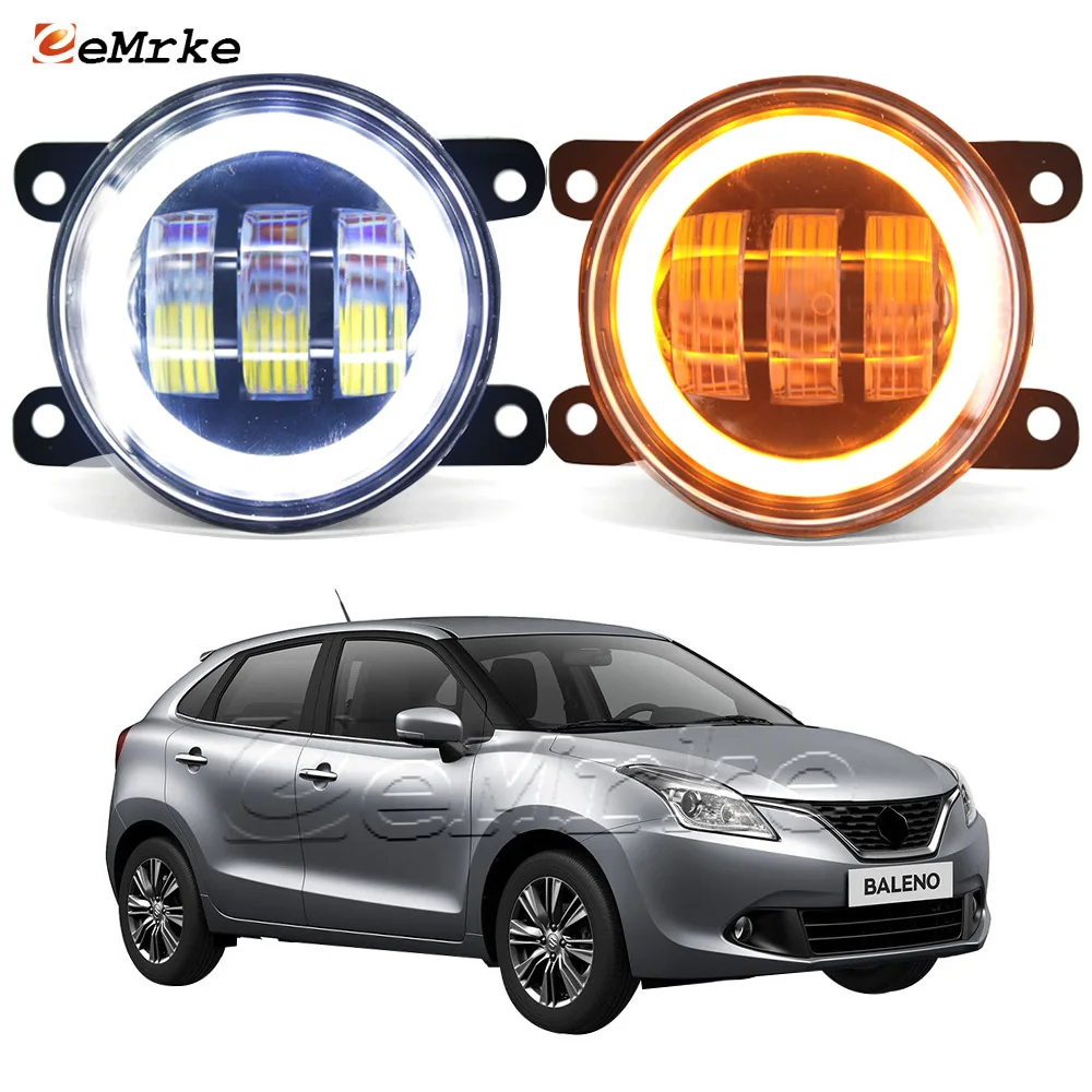 Pair Car LED Fog Lights Lens for Suzuki Baleno FW EW 2016 2017 2018 2019 2020 2021 Yellow Signal Light Angel Eye DRL DayLight
Pair Car LED Fog Lights Lens for Suzuki Baleno FW EW 2016 2017 2018 2019 2020 2021 Yellow Signal Light Angel Eye DRL DayLight