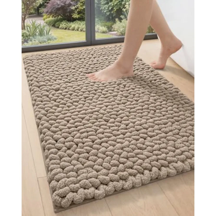 Bathroom Rugs 24x36 Non Slip Washable Bath Mat Luxury Chenille Super Absorbent Ultra Thick Bathmats for Shower Floor Plush Fluf
Bathroom Rugs 24x36 Non Slip Washable Bath Mat Luxury Chenille Super Absorbent Ultra Thick Bathmats for Shower Floor Plush Fluf
