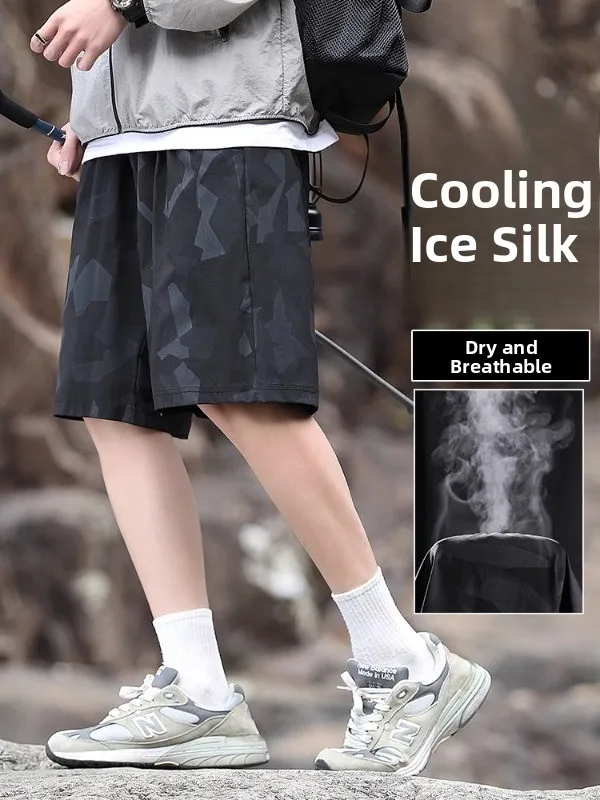 Ice Silk Camouflage orts Men's Summer Thin Qui Dry Sports Five-Quarter Loose Running Casual Beach Pants
Ice Silk Camouflage orts Men's Summer Thin Qui Dry Sports Five-Quarter Loose Running Casual Beach Pants