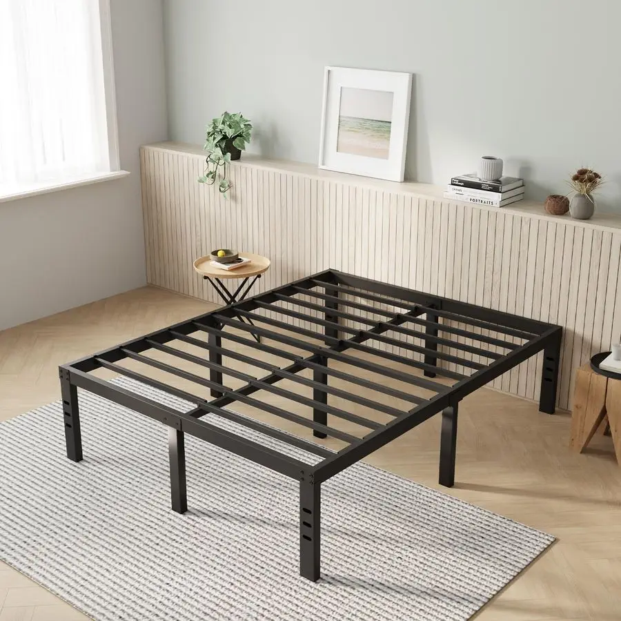 Full Size Bed Frame, 14 Inch Metal Platform Bed Frame Full Size with Storage Space Under Bed, Heavy Duty Steel Slat Support, Ea
Full Size Bed Frame, 14 Inch Metal Platform Bed Frame Full Size with Storage Space Under Bed, Heavy Duty Steel Slat Support, Ea