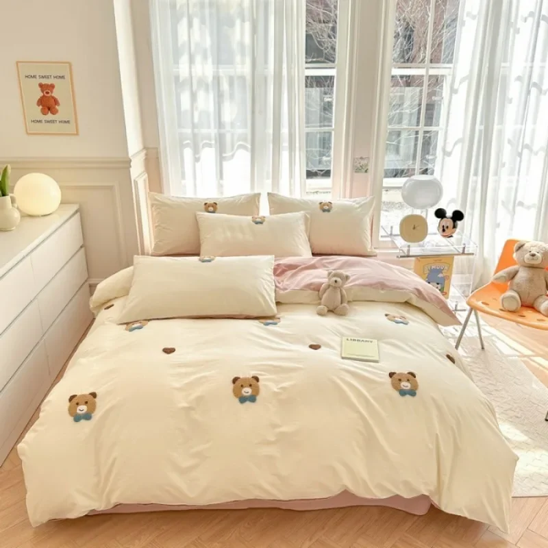 2024 new class A cotton four-piece set cute spring and summer cotton bed sheet quilt cover cartoon milk fleece
2024 new class A cotton four-piece set cute spring and summer cotton bed sheet quilt cover cartoon milk fleece