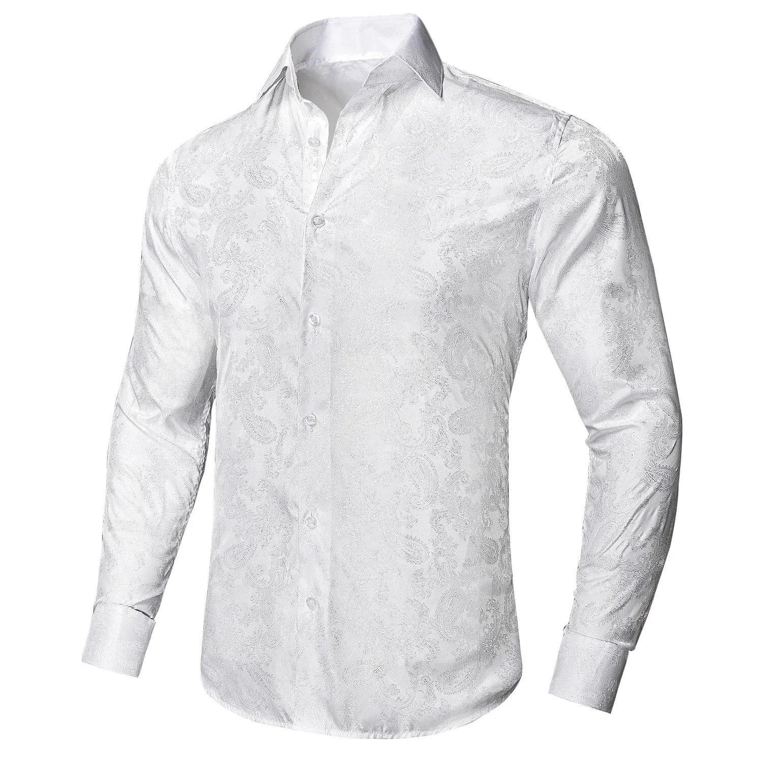 Silk Men's Shirts Paisley White Green Black Purple Red Suit Lapel Shirt Casual Formal for Male Wedding Business Party
Silk Men's Shirts Paisley White Green Black Purple Red Suit Lapel Shirt Casual Formal for Male Wedding Business Party