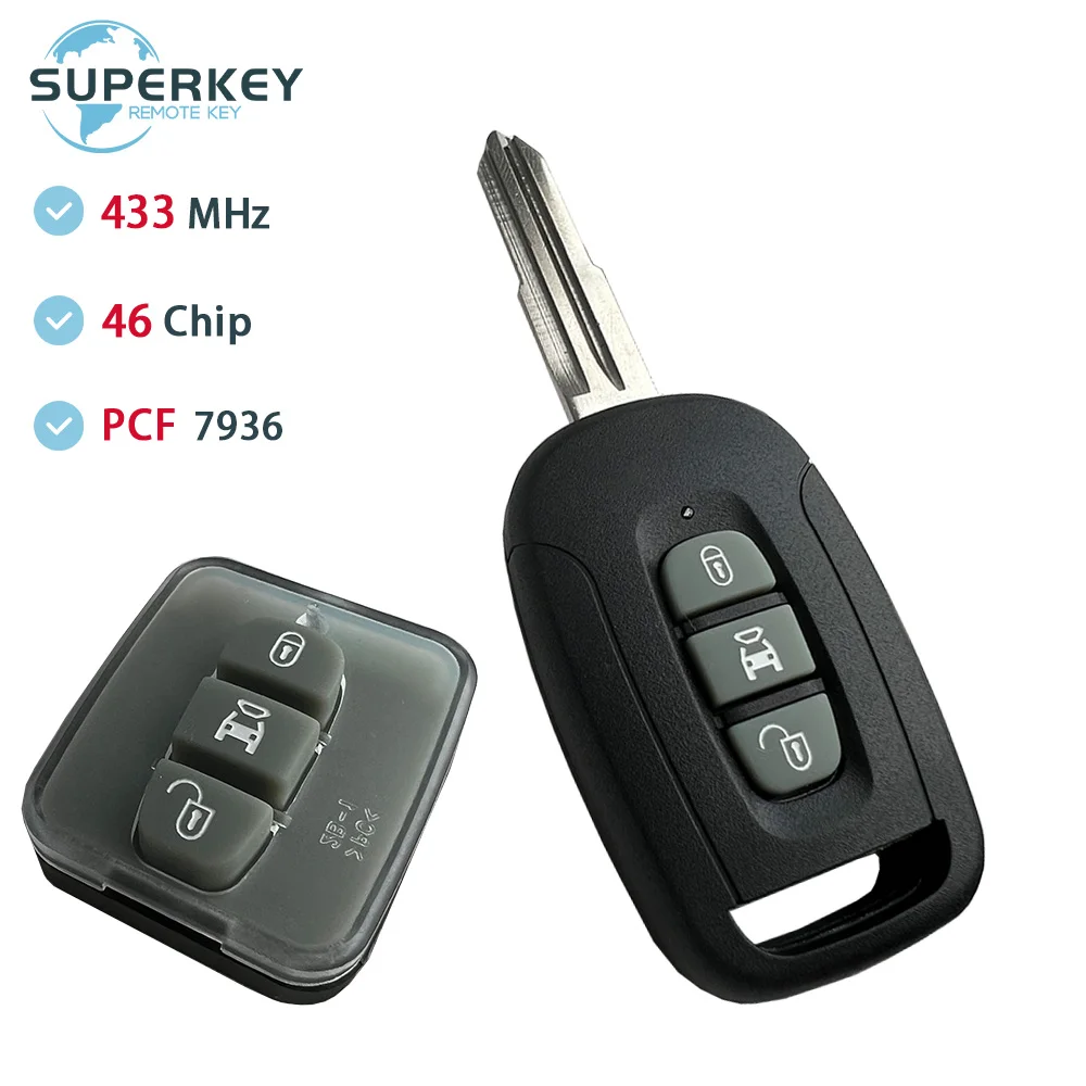 OKA-150T/OKA-151T Uncut Blade 3 Buttons Remote Car Key 433MHz ID46 PCF7936 Chip For Chevrolet Captiva Holden 5 For Opel Antara
OKA-150T/OKA-151T Uncut Blade 3 Buttons Remote Car Key 433MHz ID46 PCF7936 Chip For Chevrolet Captiva Holden 5 For Opel Antara