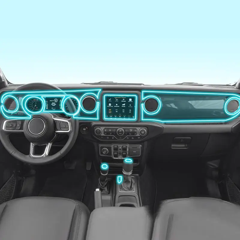 For Jeep Wrangler Rubicon 2022-2023 Car Interior Center console Transparent PPF-TPU Protective film Anti-scratch Repair film
For Jeep Wrangler Rubicon 2022-2023 Car Interior Center console Transparent PPF-TPU Protective film Anti-scratch Repair film