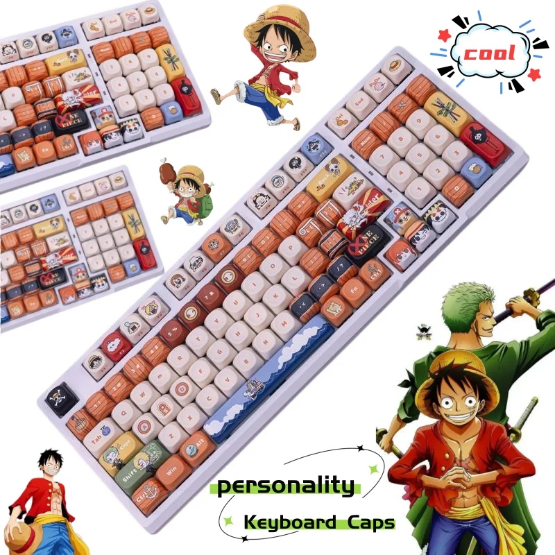 One Piece personalized theme keycaps, cute and fashionable cartoon style, creative kawaii mechanical keycaps, gift for friends
One Piece personalized theme keycaps, cute and fashionable cartoon style, creative kawaii mechanical keycaps, gift for friends