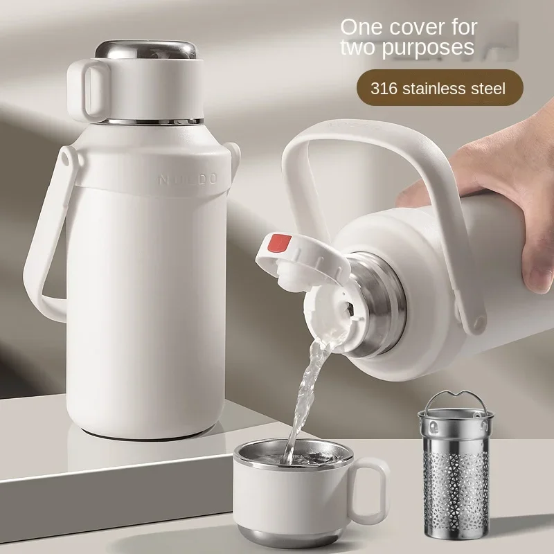 1200ml Large Capacity 316 Stainless Steel Insulated Kettle High-end Insulated Cup Portable Handle Outdoor Camping Water Bottles
1200ml Large Capacity 316 Stainless Steel Insulated Kettle High-end Insulated Cup Portable Handle Outdoor Camping Water Bottles