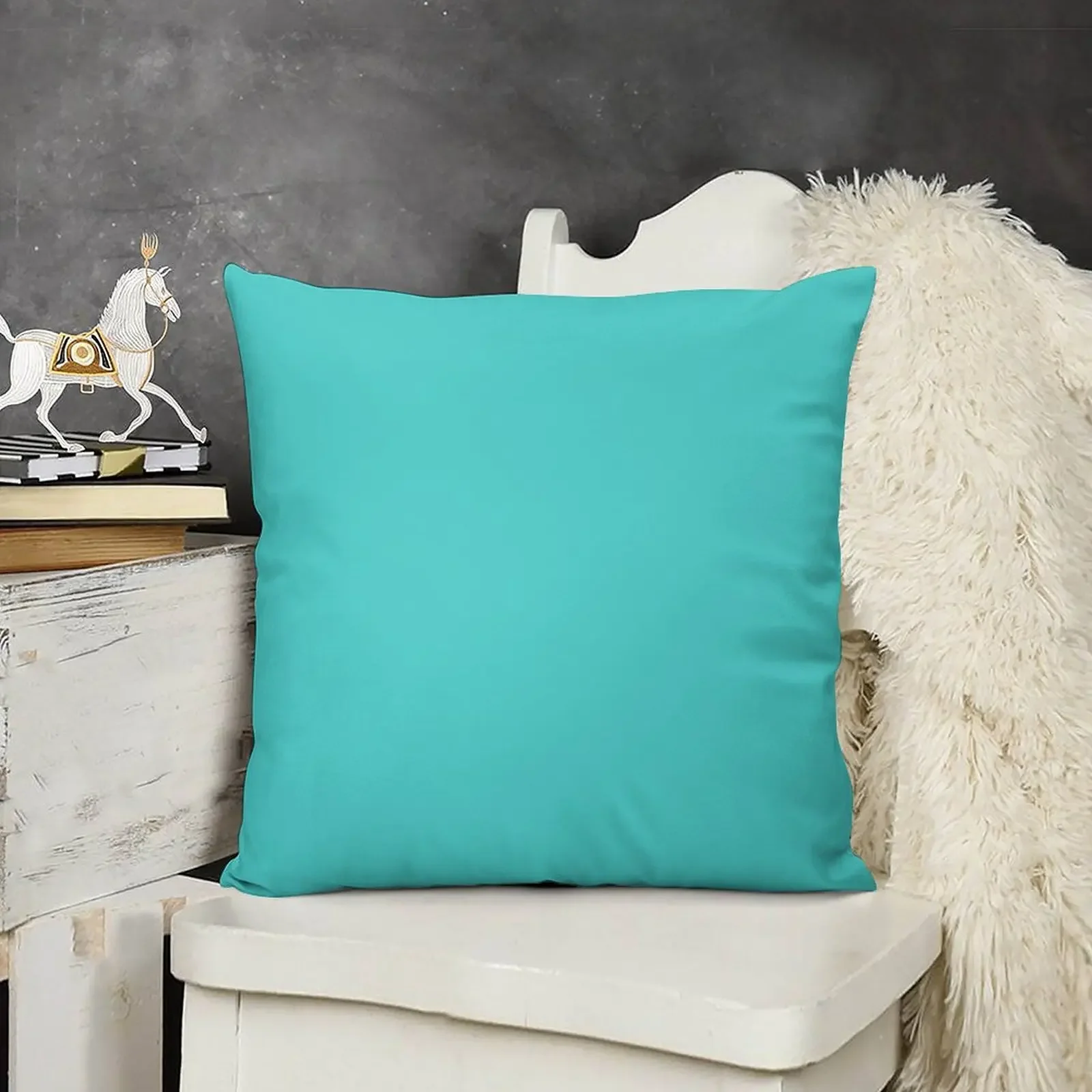 PLAIN SOLID MEDIUM TURQUOISE - 100 SHADES OF TURQUOISE AQUA AND TEAL AVAILABLE ON OZCUSHIONS Throw Pillow
PLAIN SOLID MEDIUM TURQUOISE - 100 SHADES OF TURQUOISE AQUA AND TEAL AVAILABLE ON OZCUSHIONS Throw Pillow