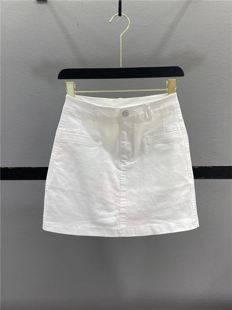High Waist Washed Cotton Casual A-Line Skirt Women's Anti-Light Slimming Versatile Short Skirt Summer 2026 European Style
High Waist Washed Cotton Casual A-Line Skirt Women's Anti-Light Slimming Versatile Short Skirt Summer 2026 European Style