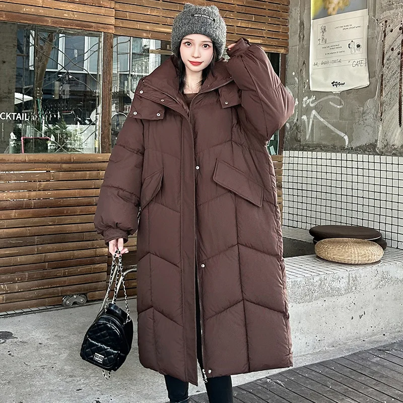 Parkas Women Knee Length Coats Hooded Zipper Jackets Thick Warm Casual Loose Y2k Streetwear Elegant Work Coat Autumn Winter
Parkas Women Knee Length Coats Hooded Zipper Jackets Thick Warm Casual Loose Y2k Streetwear Elegant Work Coat Autumn Winter