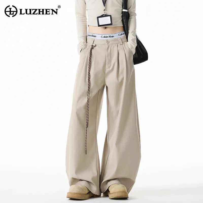 LUZHEN Original High Quality Drawstring Decorate Loose Casual Pants Men's 2025 New Straight Wide Leg Solid Color Trousers JY3025
LUZHEN Original High Quality Drawstring Decorate Loose Casual Pants Men's 2025 New Straight Wide Leg Solid Color Trousers JY3025