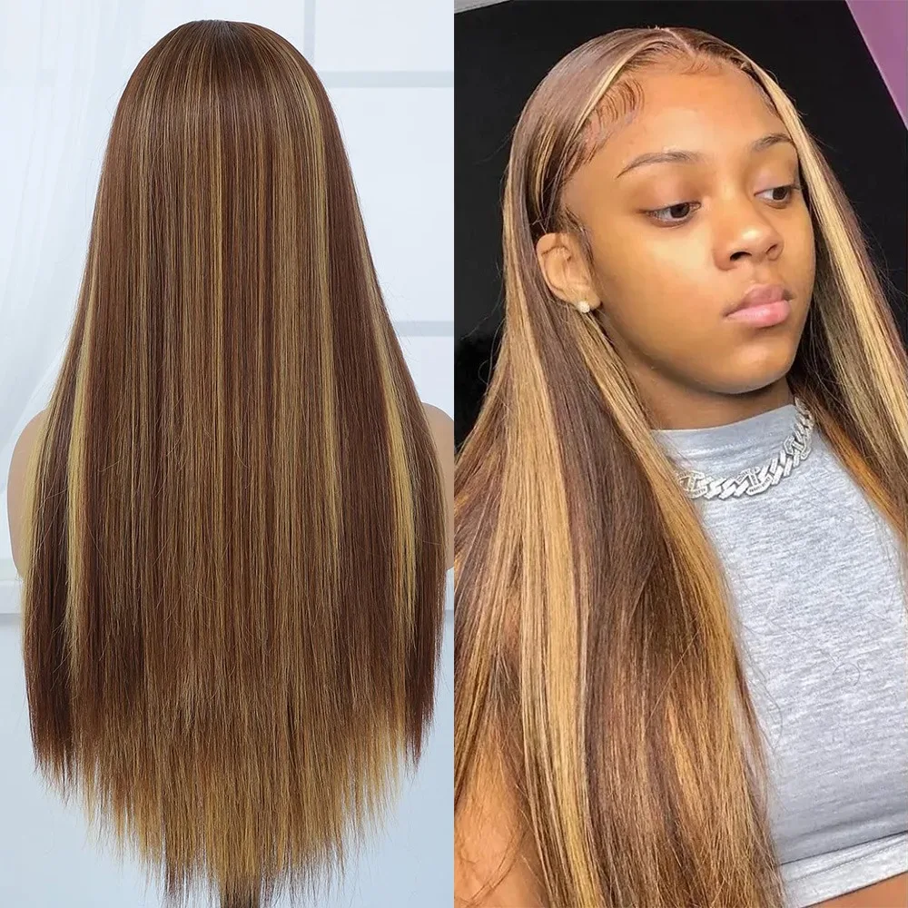 36 Inch P4/27 Highlight Ombre Brown Bone Straight 100% Human Hair 13x6 HD Lace Front Wig Honey Blonde Colored Wigs 200 Density
36 Inch P4/27 Highlight Ombre Brown Bone Straight 100% Human Hair 13x6 HD Lace Front Wig Honey Blonde Colored Wigs 200 Density