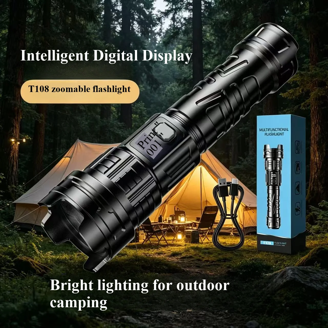 White laser strong light charging long-lasting household electric lamp outdoor shockproof zoom spotlight portable ultra-bright f
White laser strong light charging long-lasting household electric lamp outdoor shockproof zoom spotlight portable ultra-bright f