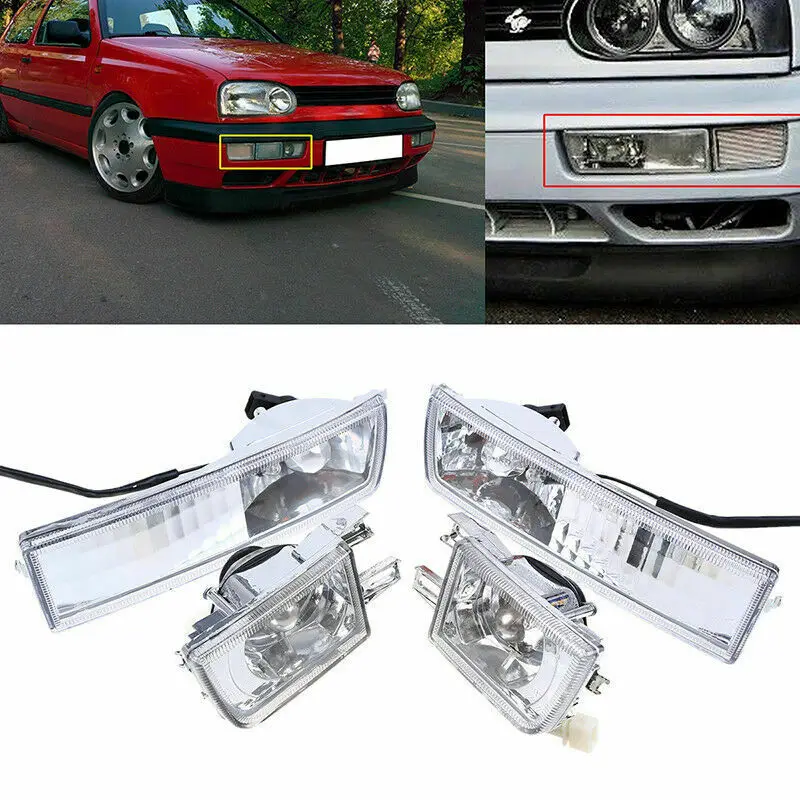 4Pcs Front Bumper Clear Fog Turn Signal Light Lamp LH& RH For Mk3 Golf Jetta 1993-1998-A08Q
4Pcs Front Bumper Clear Fog Turn Signal Light Lamp LH& RH For Mk3 Golf Jetta 1993-1998-A08Q