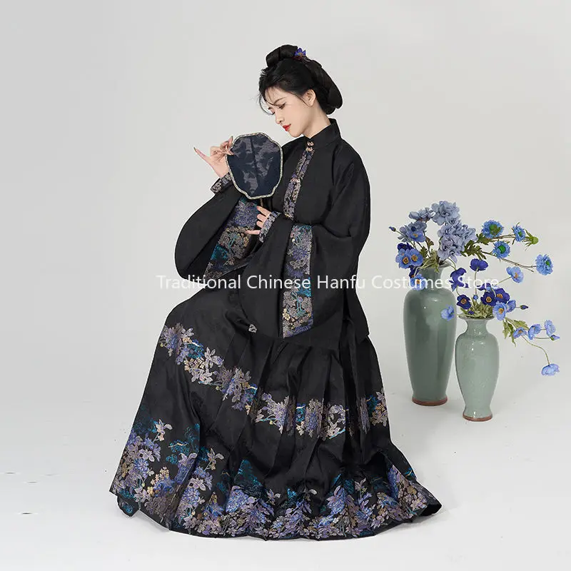 Зимняя оригинальная короткая куртка Ming Hanfu с воротником-стойкой и рукавами-папа, костюм с юбкой для поездок на работу, тонкий костюм Hanfu с принтом
Зимняя оригинальная короткая куртка Ming Hanfu с воротником-стойкой и рукавами-папа, костюм с юбкой для поездок на работу, тонкий костюм Hanfu с принтом